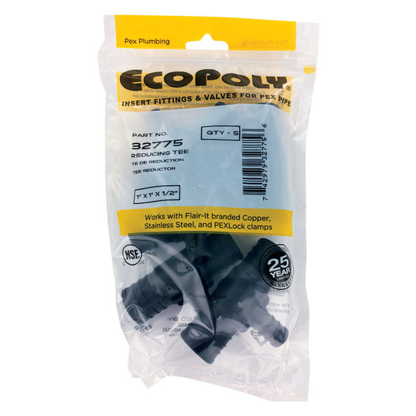 Flair-It ECOPOLY TEE 1X1X1/2"" 5PK 32775